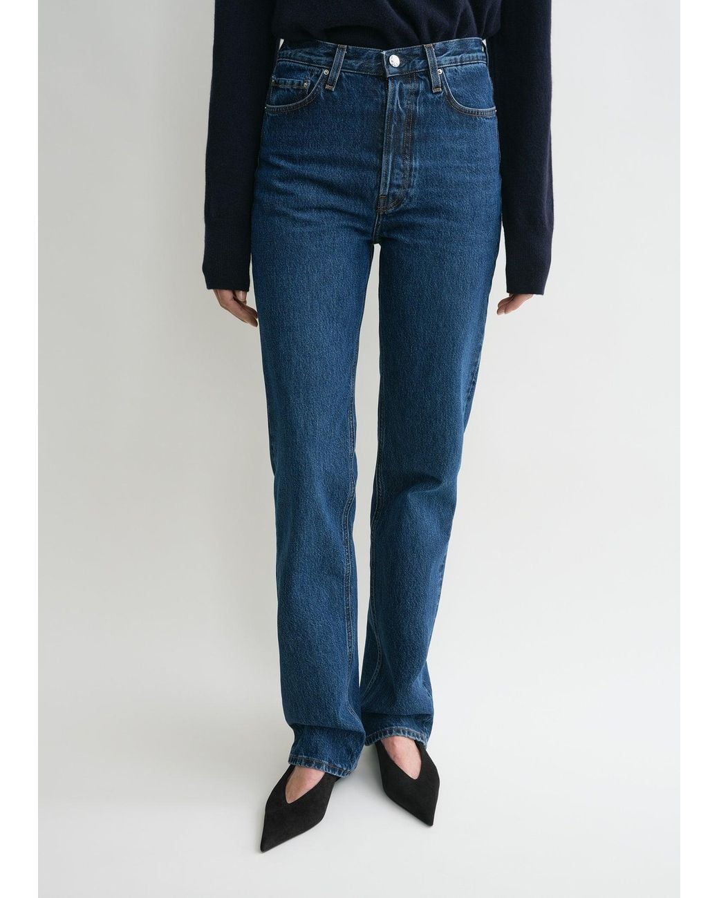 Totême Blue Classic Cut Denim Full Length