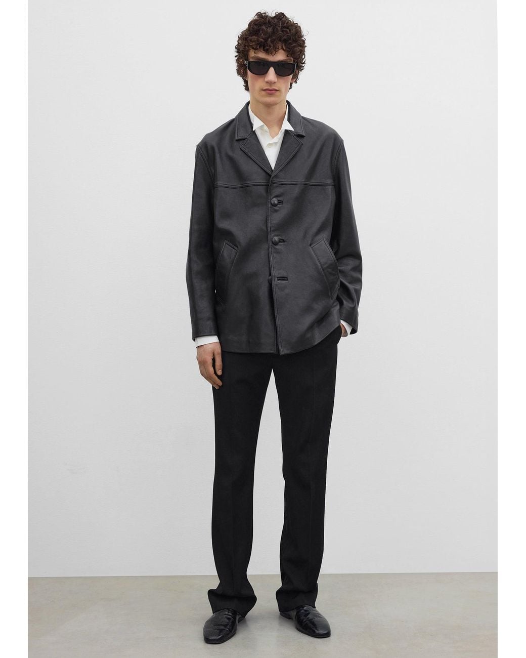 Totême Black Car Jacket for men
