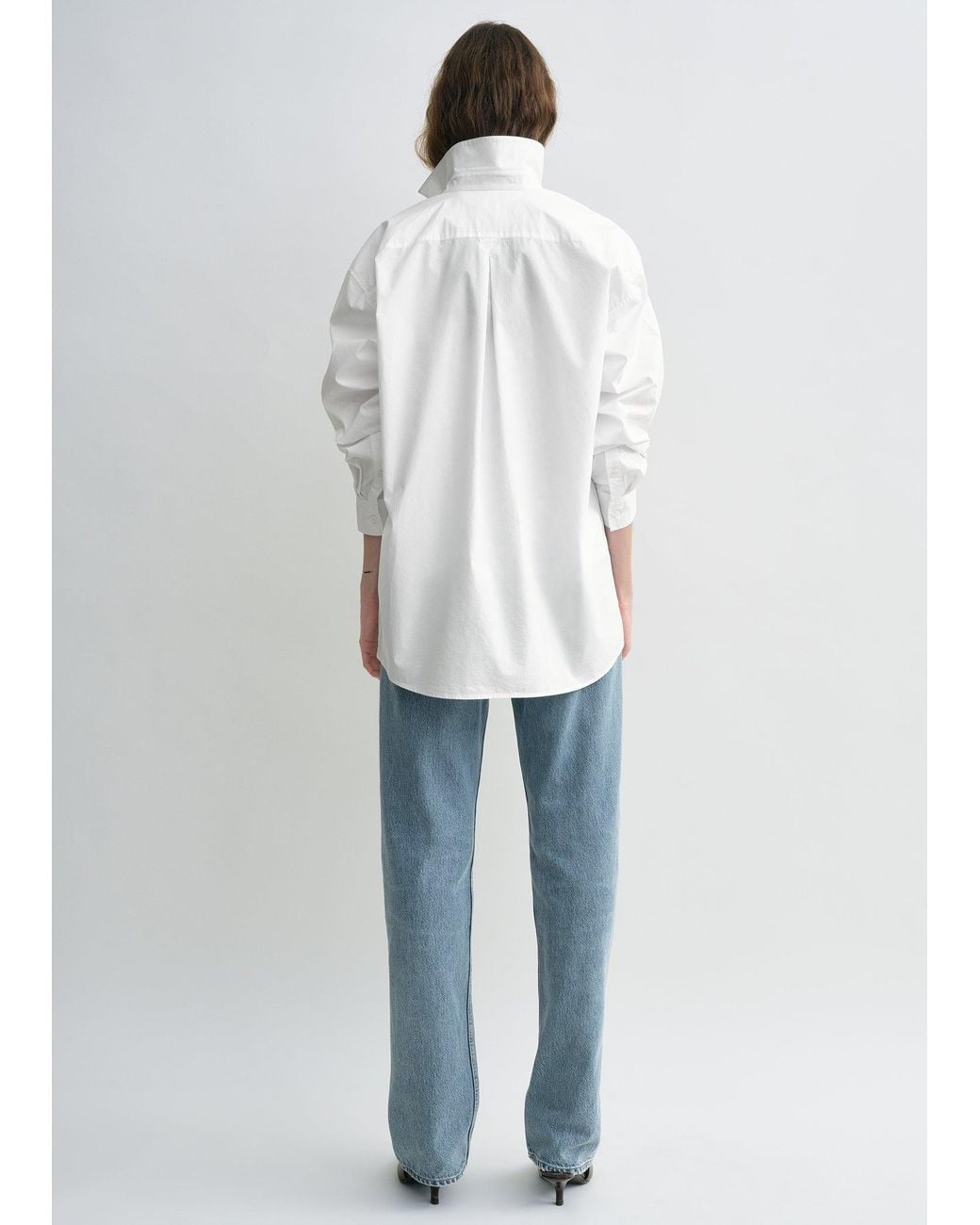 Totême Blue Classic Tumbled Shirt