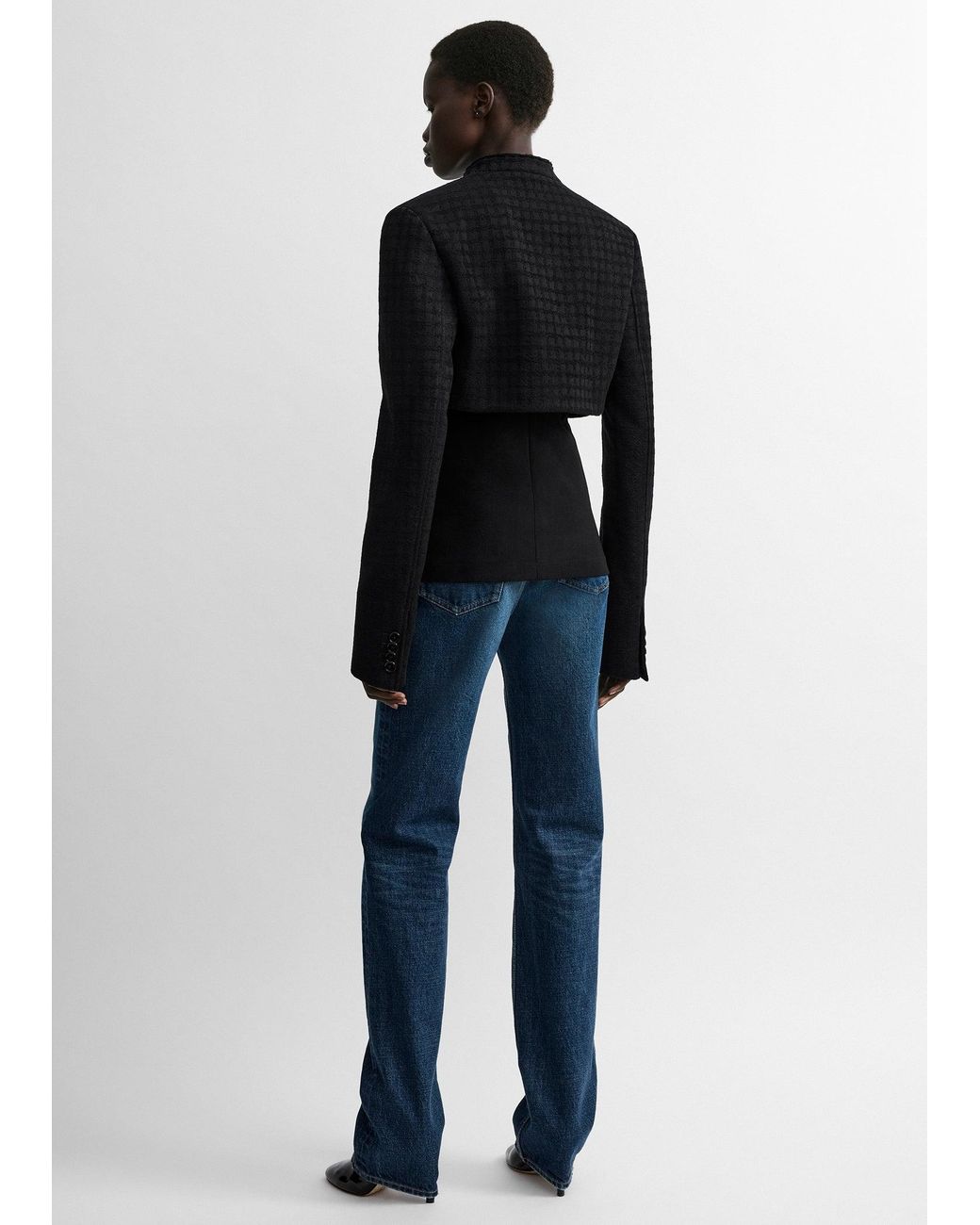 Totême Blue Micro Blazer