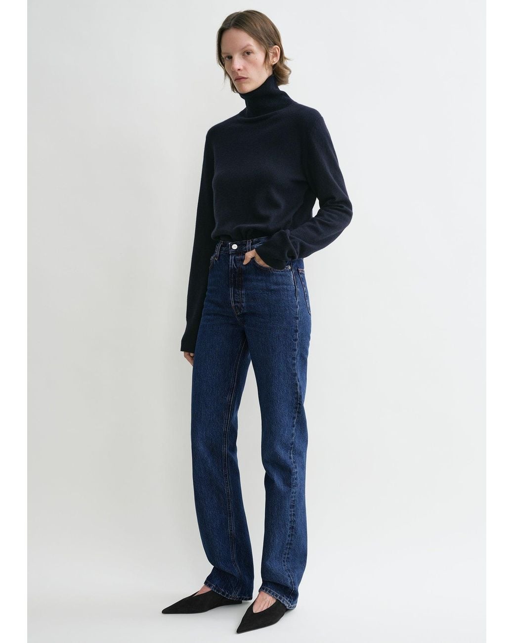 Totême Blue Classic Cut Denim Full Length