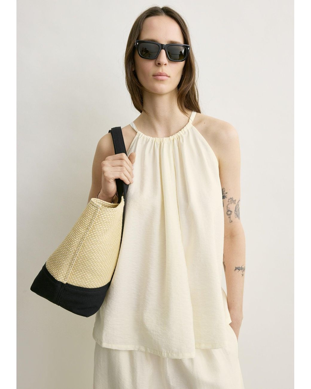 Totême Natural Parachute Halter Top