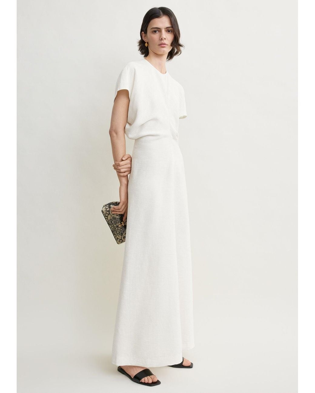 Totême  White Slouch Waist Dress