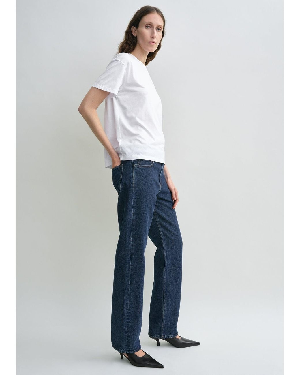 Totême Blue Low Straight Denim