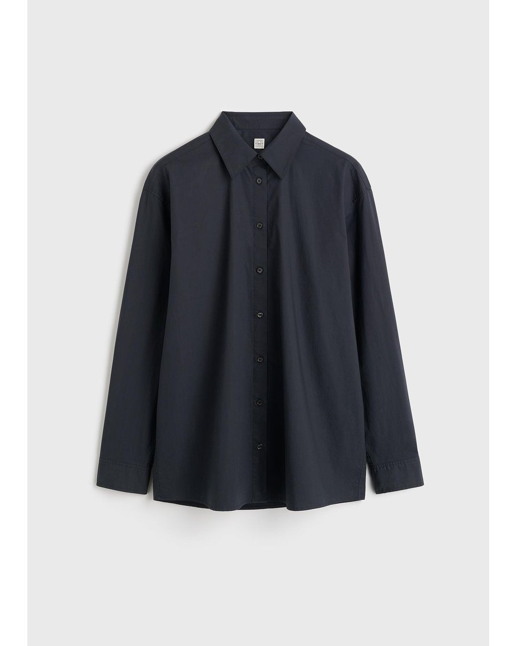 Totême Blue Classic Tumbled Shirt