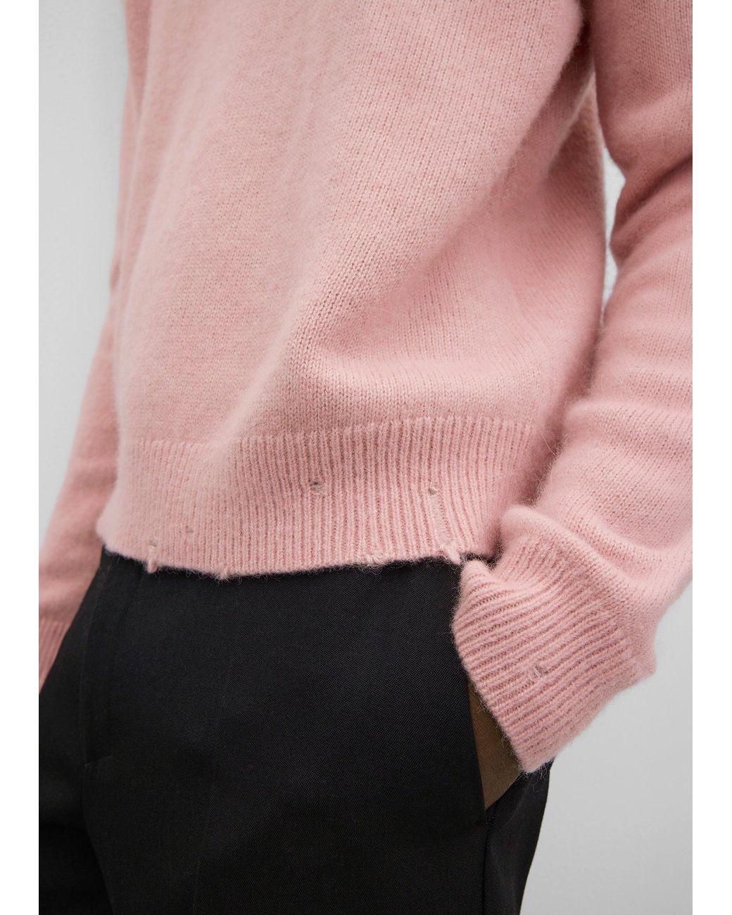 Totême Pink Lived-In Crew