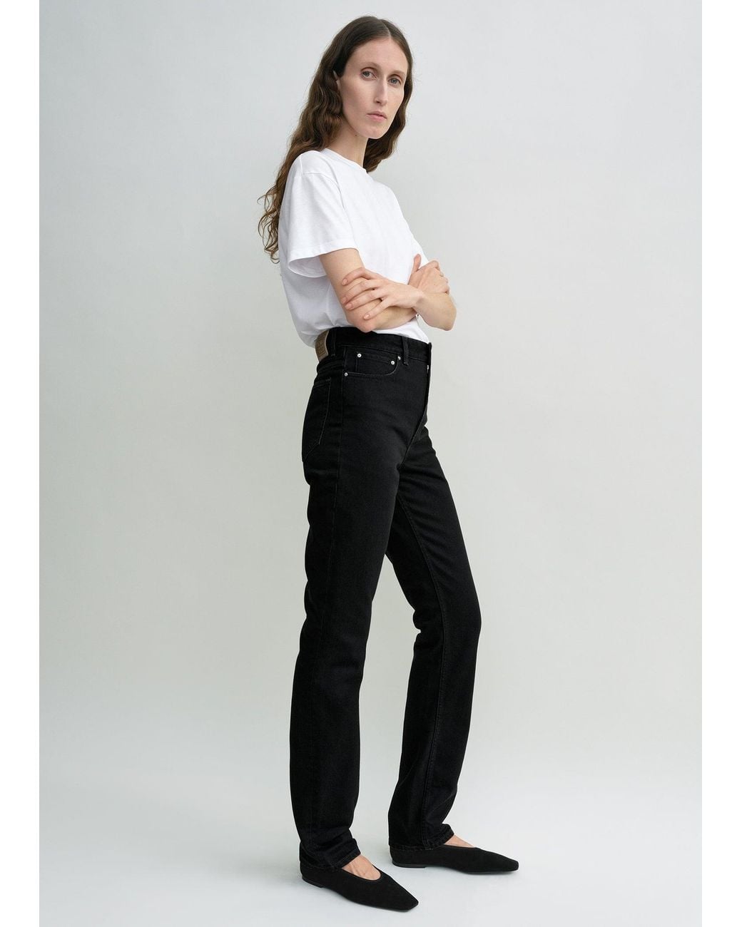 Totême White High Slim Denim