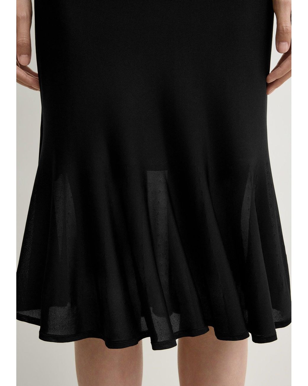 Totême Natural Fluted Knit Skirt