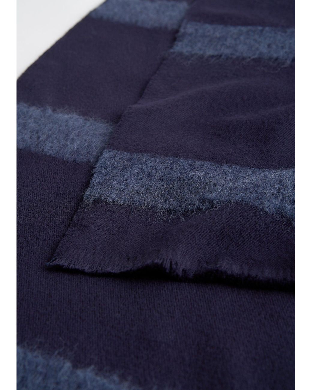 Totême Blue Monogram Twill Scarf