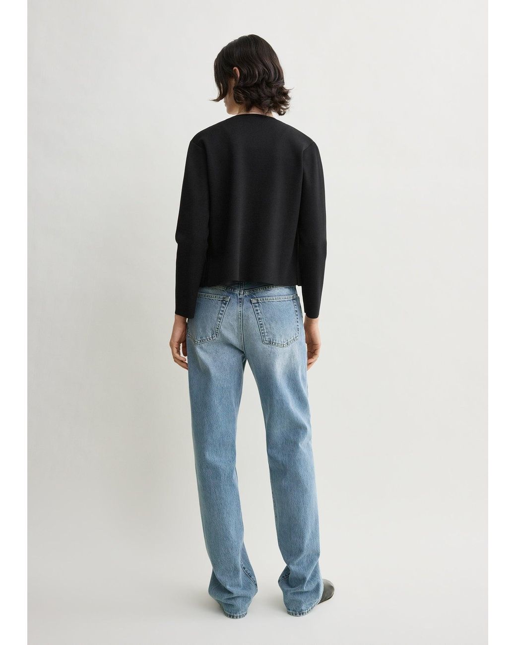 Totême Blue Classic Compact Knit Cardigan
