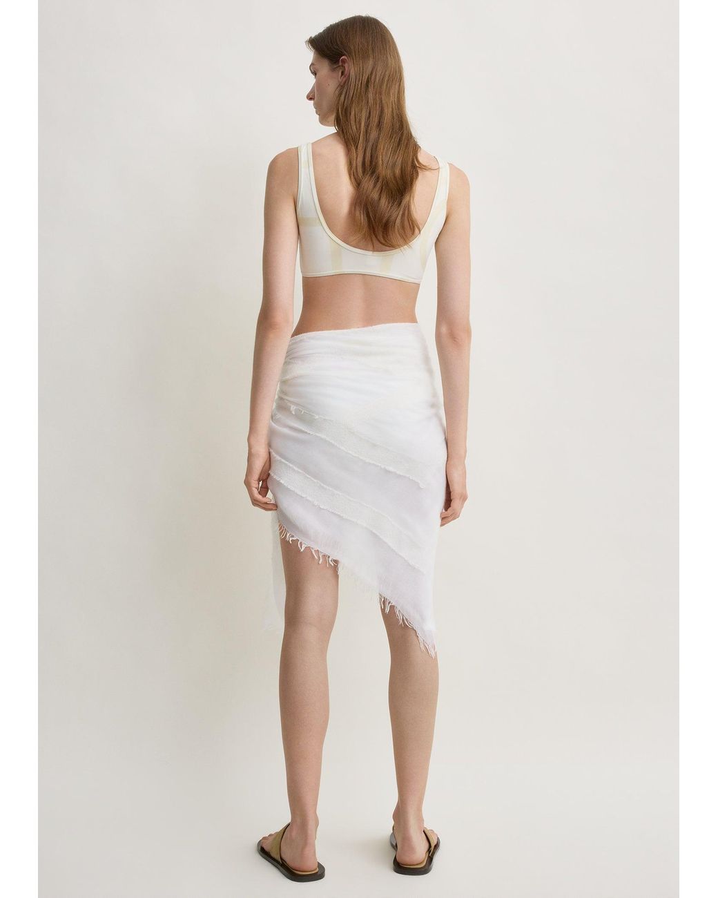 Totême Natural Monogram Bikini Top