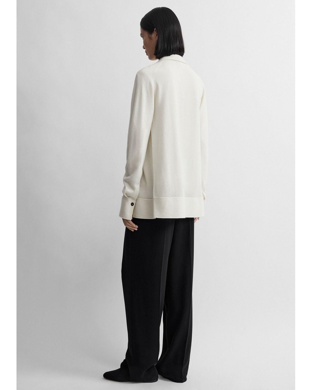 Totême White Cashmere Shirt