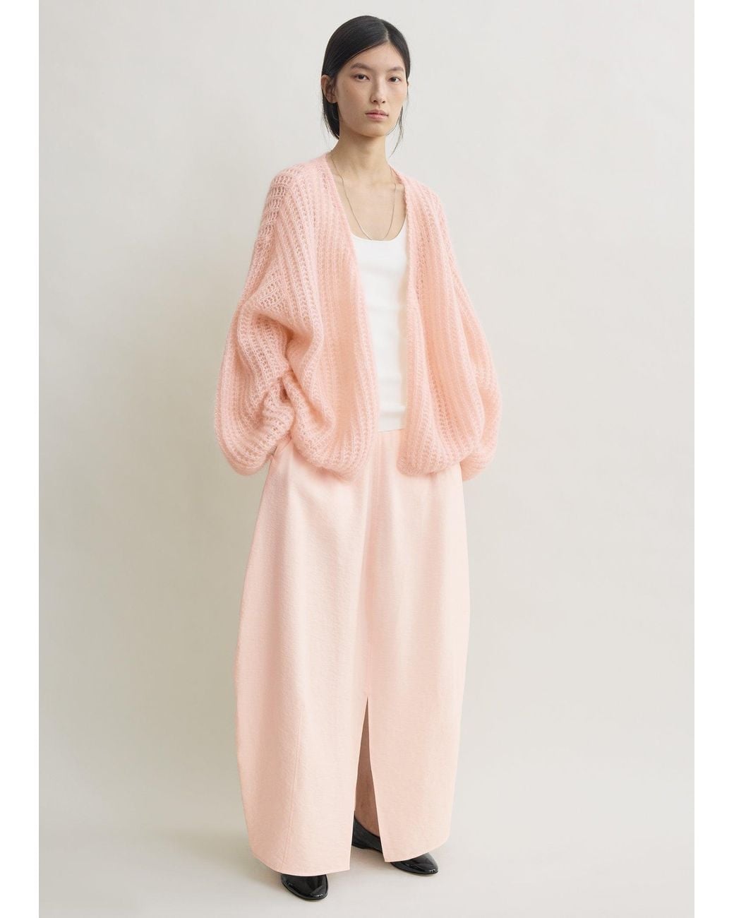 Totême Pink Puffed Cardigan