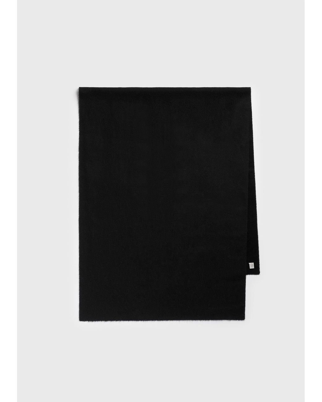 Totême Black Classic Winter Scarf