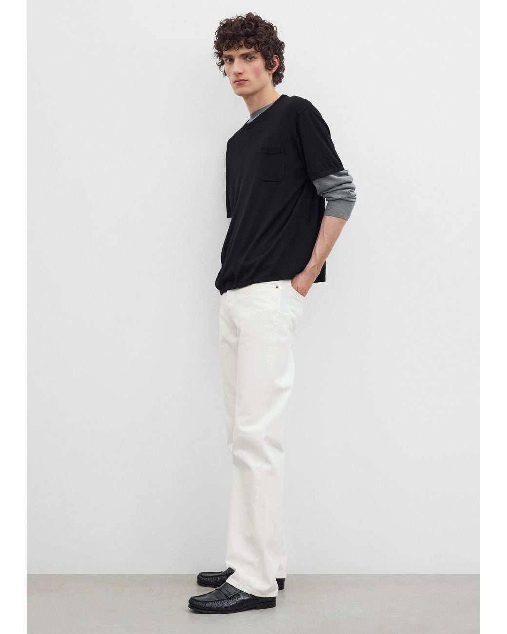 Totême  Black Fine T-Shirt for men