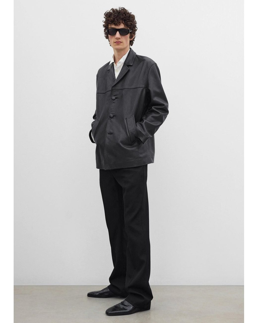 Totême Black Car Jacket for men