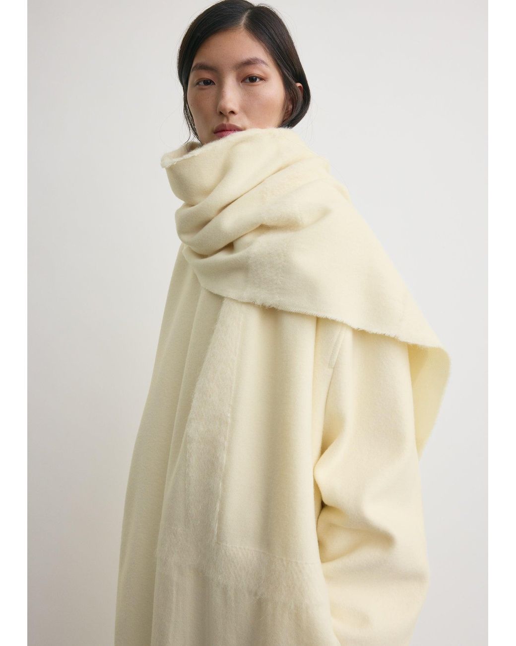 Totême Natural Monogram Twill Scarf