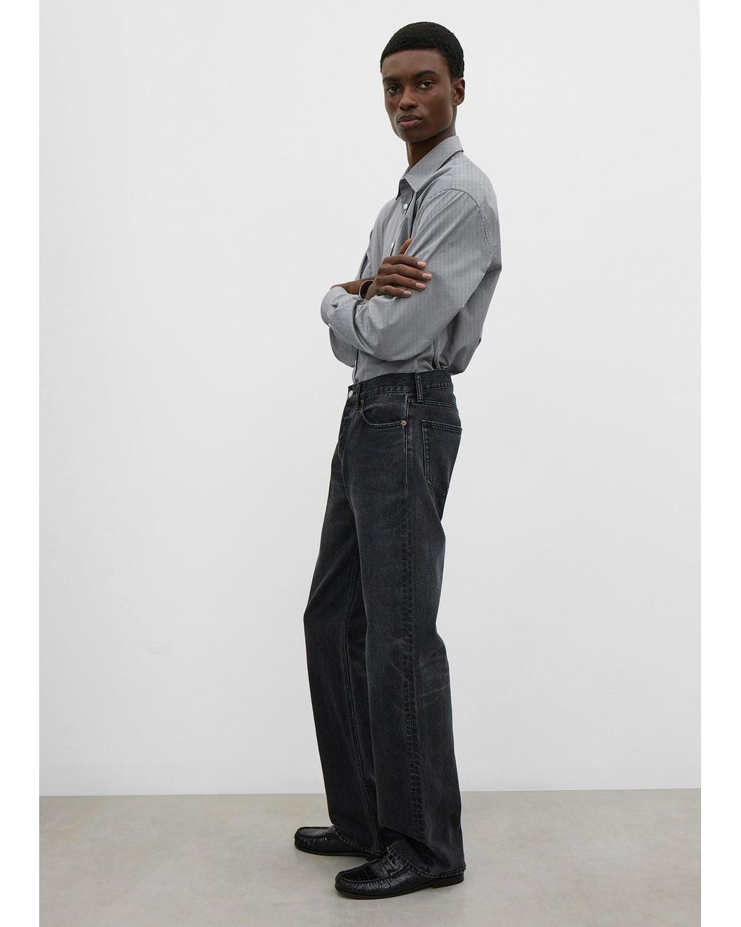 Totême Gray Straight Denim