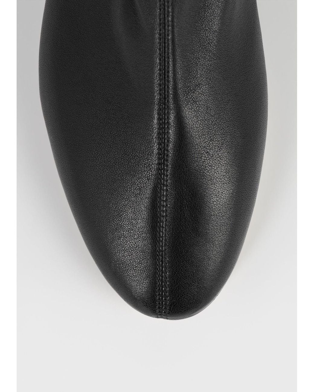 Totême Black Deconstructed Stretch Nappa Boots