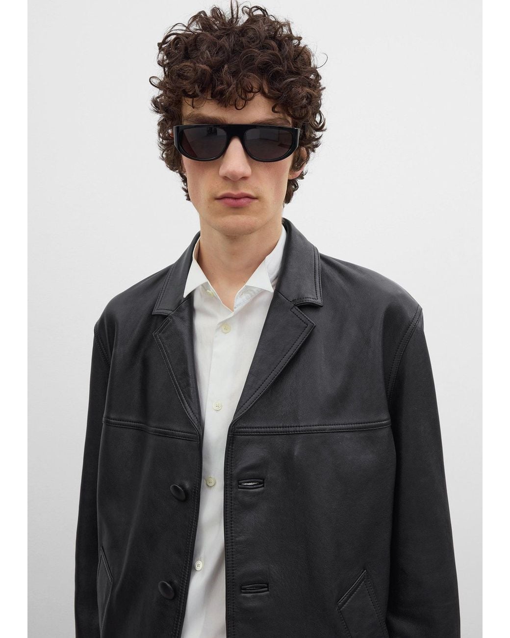 Totême Black Car Jacket for men