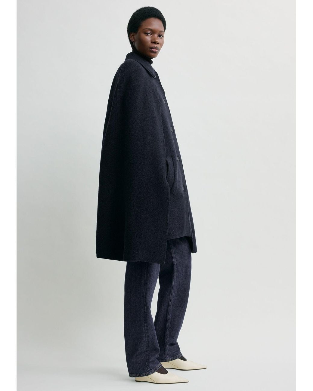 Totême Blue Cape Coat