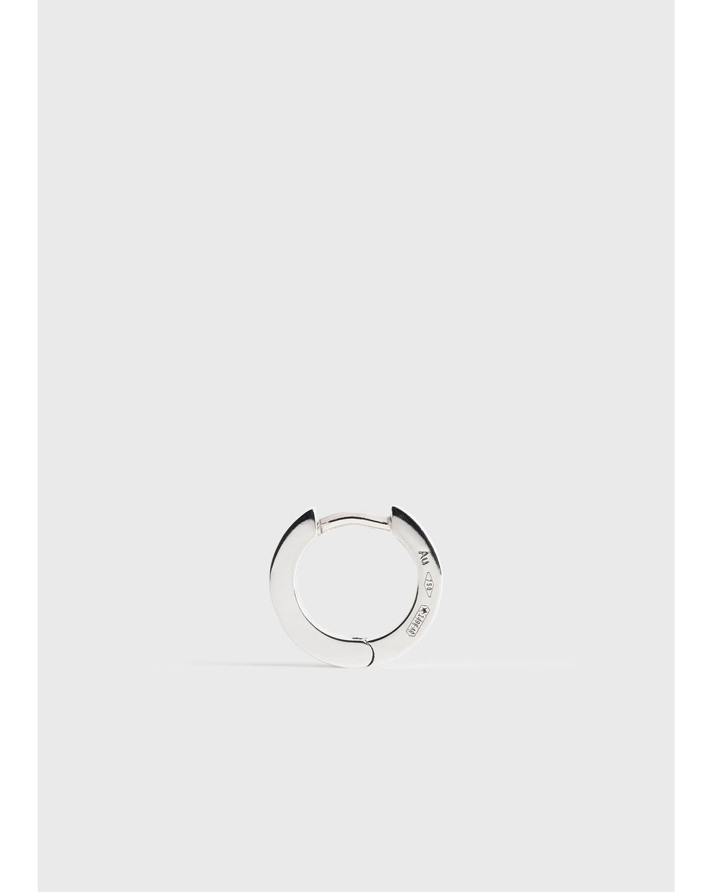 Totême White Bezel Diamond Hoops 18Kt