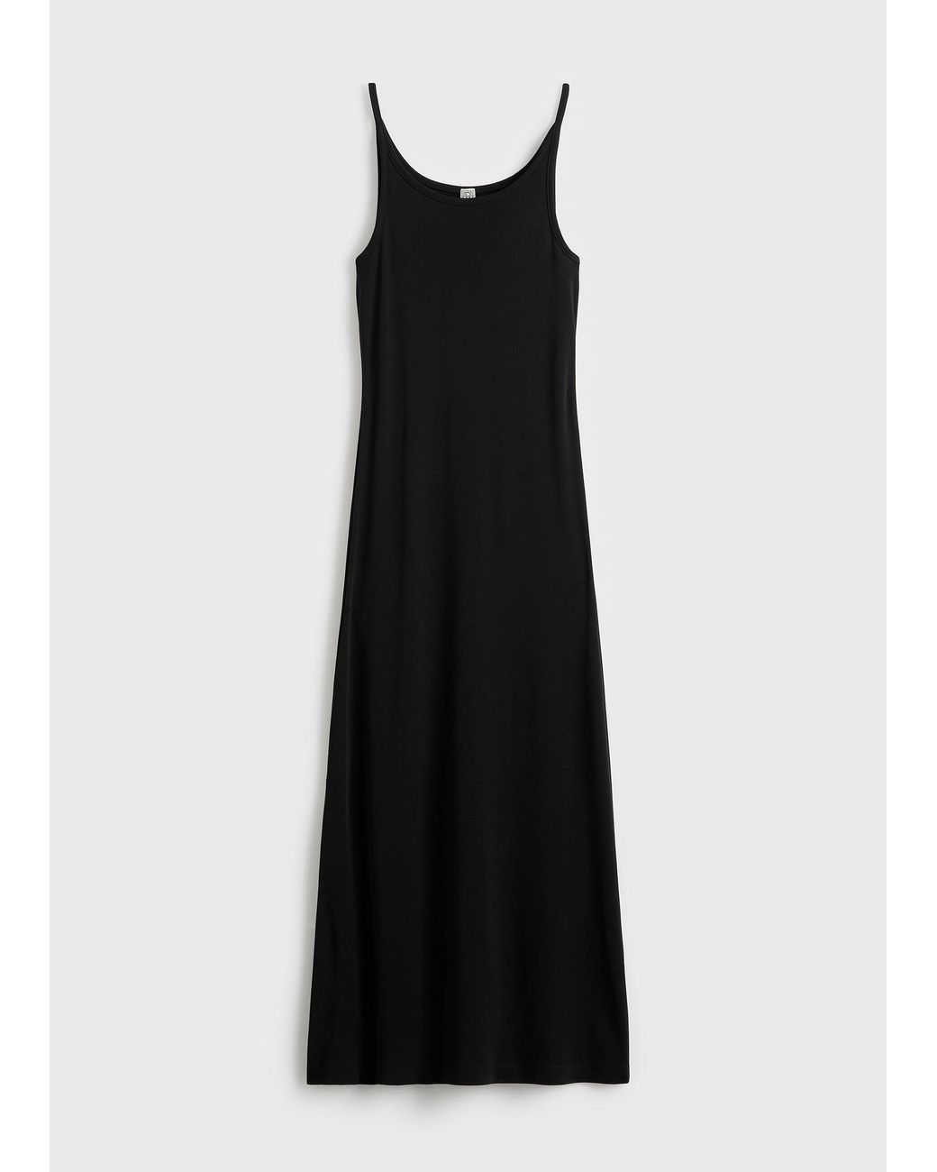 Totême Black Fluid Slip Dress