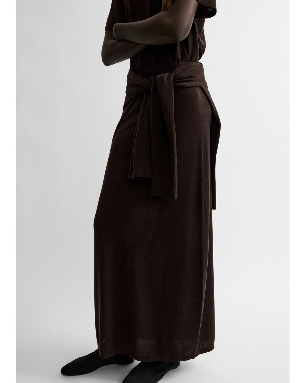 Totême Multicolor Long Knit Skirt