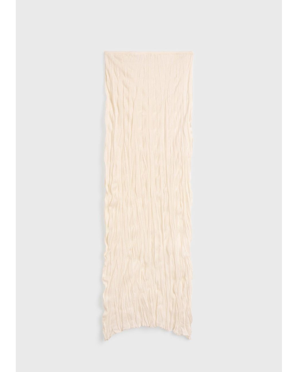 Totême Natural Crinkled Knit Skirt
