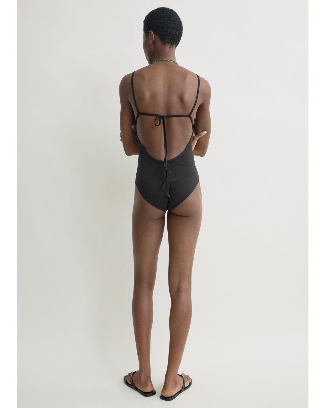 Totême Black Scoop Swimsuit