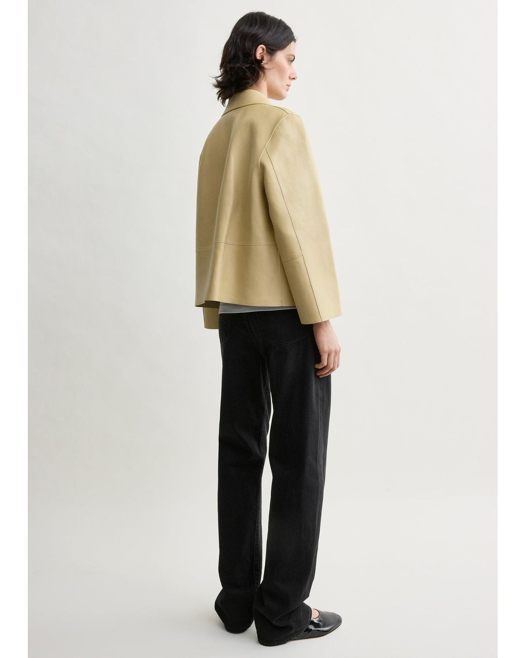 Totême Natural Bonded Leather Jacket