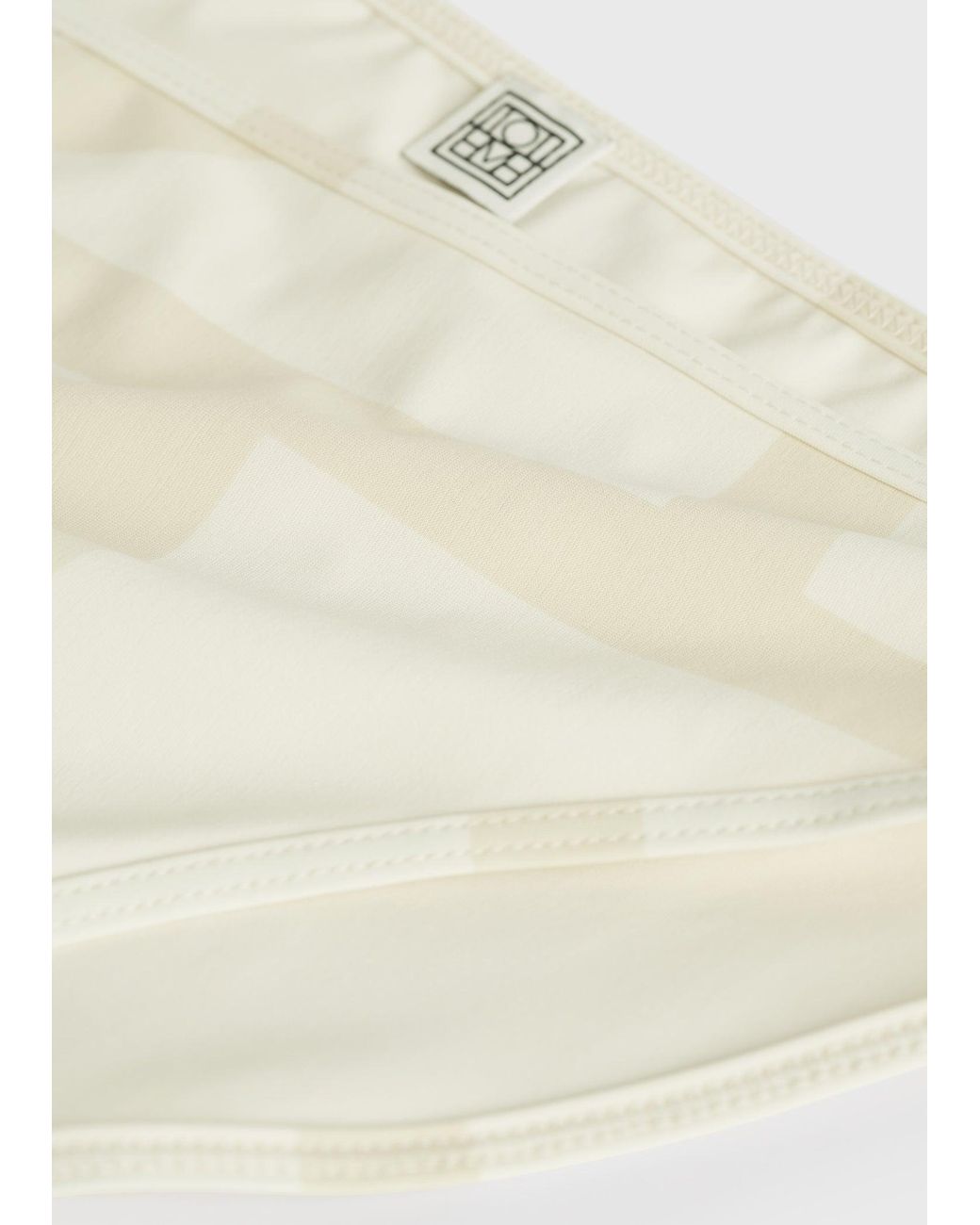 Totême White Monogram Bikini Bottoms