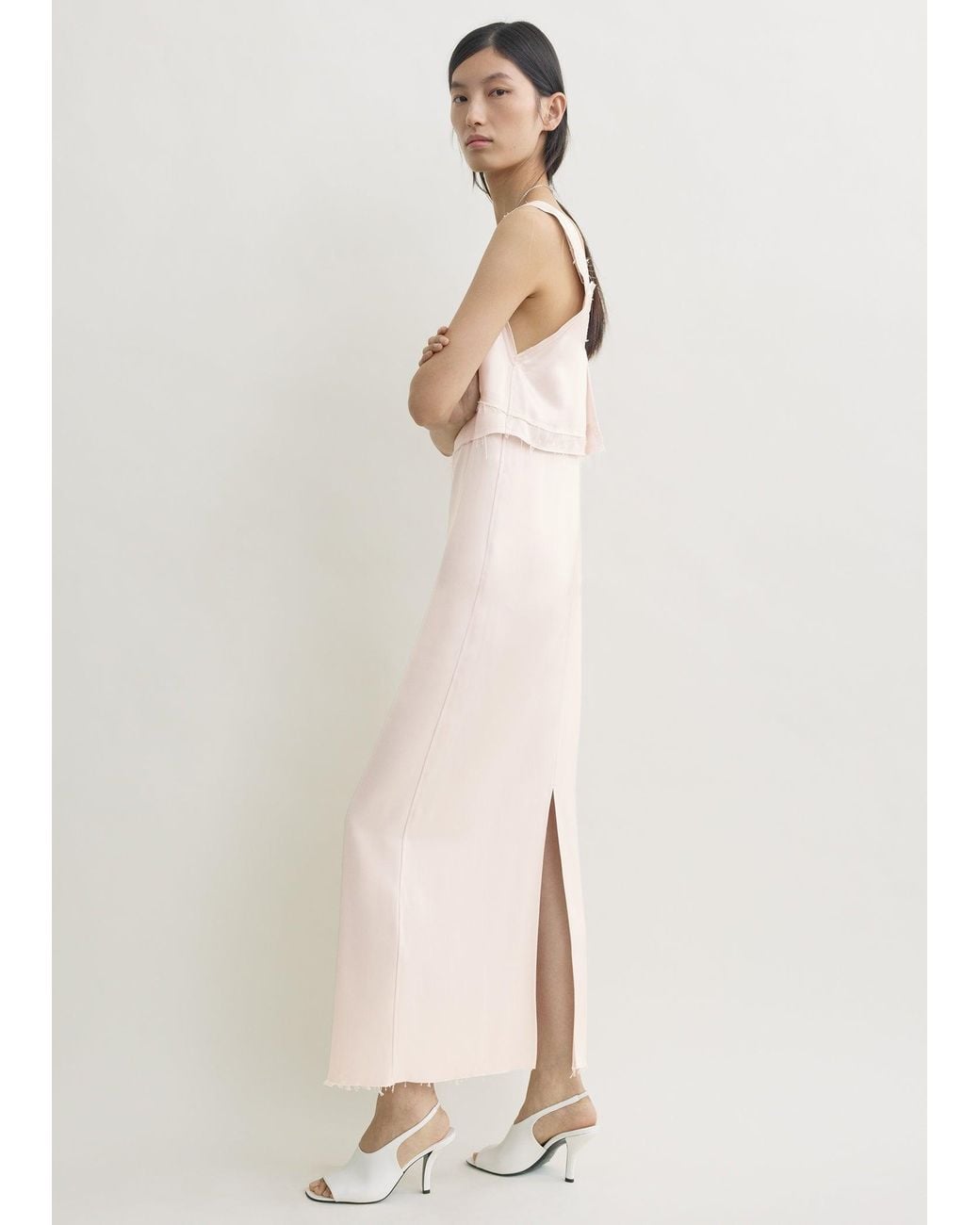 Totême  Natural V-Neck Slip Dress