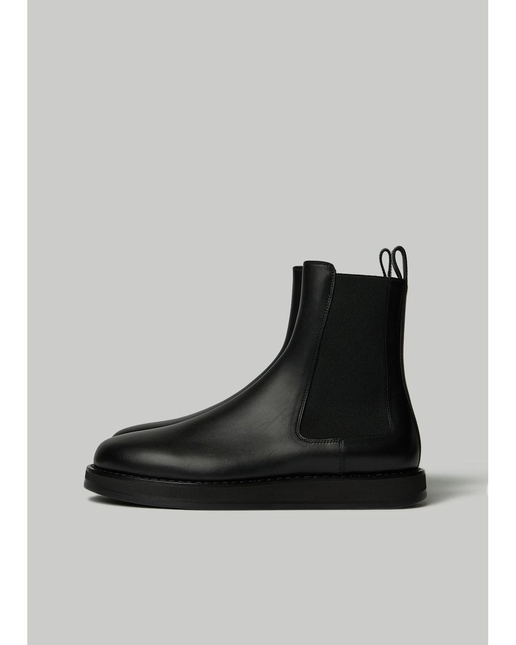 The Row Leather Gaia Boot in Black - Lyst