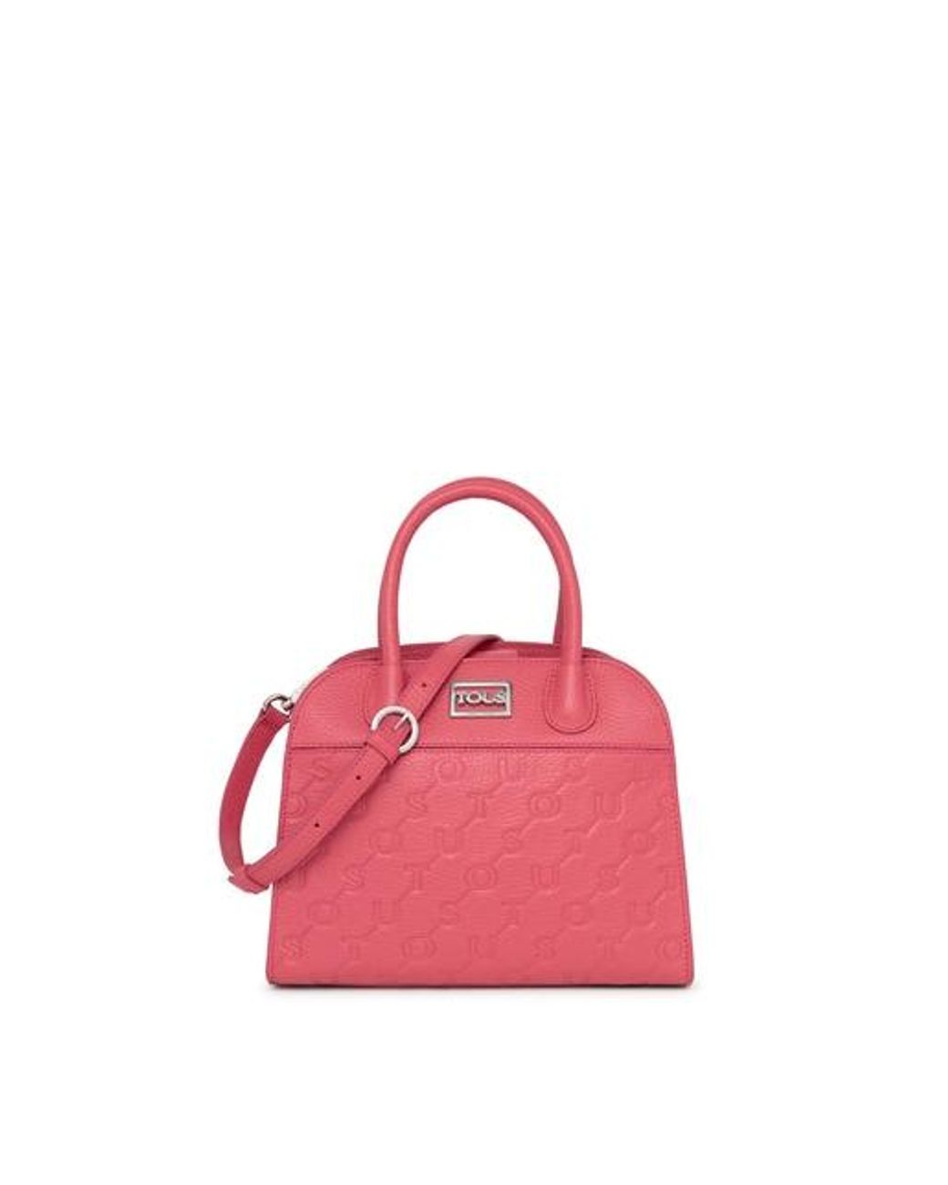Tous Small Fuchsia Leather Script City Bag in Pink | Lyst