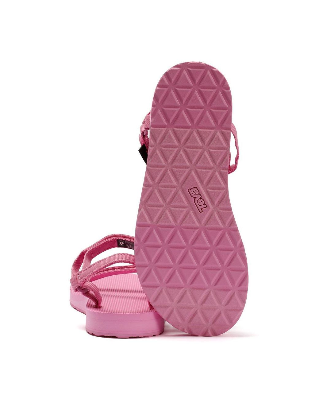 Teva Black Original Universal Slim Fuchsia Sandals