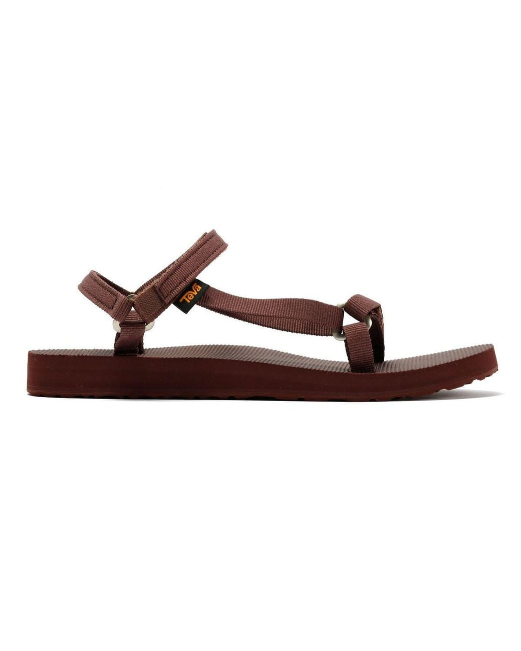 Teva Black Original Universal Slim Rum Raisin Sandals