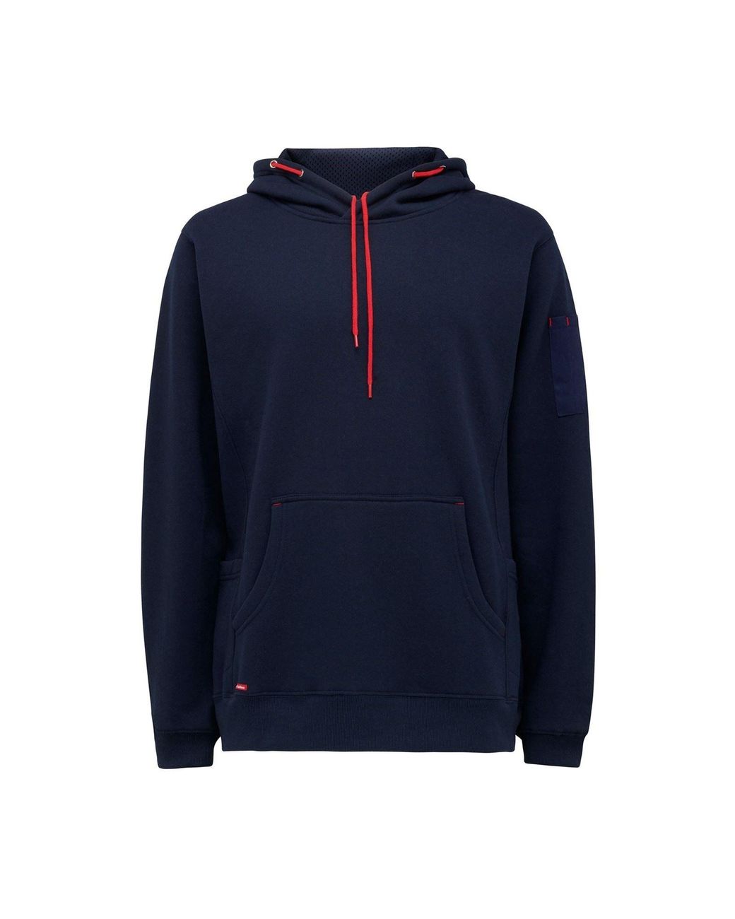 Hard Yakka Blue Brushed Fleece Synthetic Hooded Sweatshirt for men