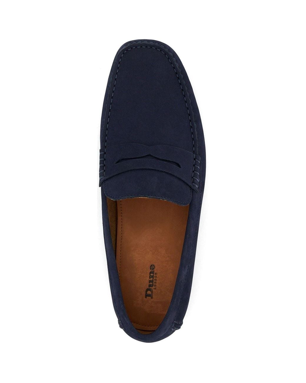 Dune Blue Bradlay Suede Moccasins Shoes for men