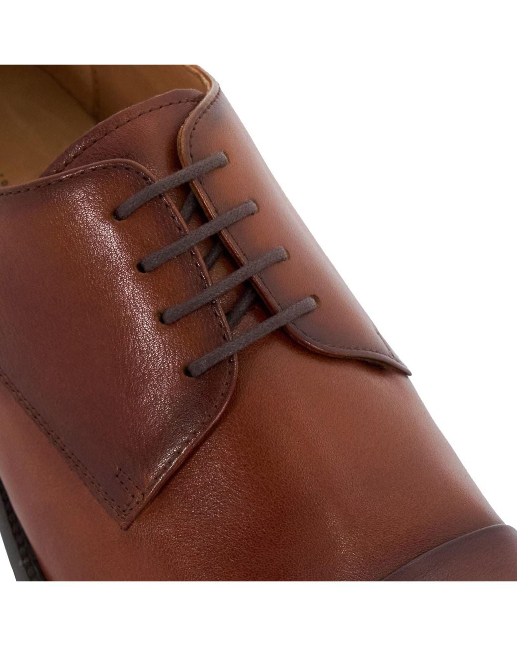 Dune Brown Suffix Leather Lace-Up Shoes for men