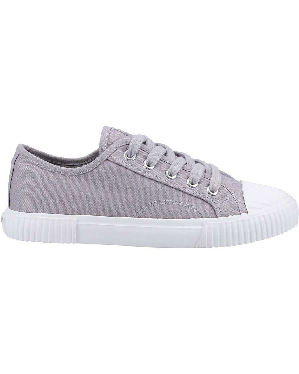 Hush Puppies Gray Brooke Canvas Trainers