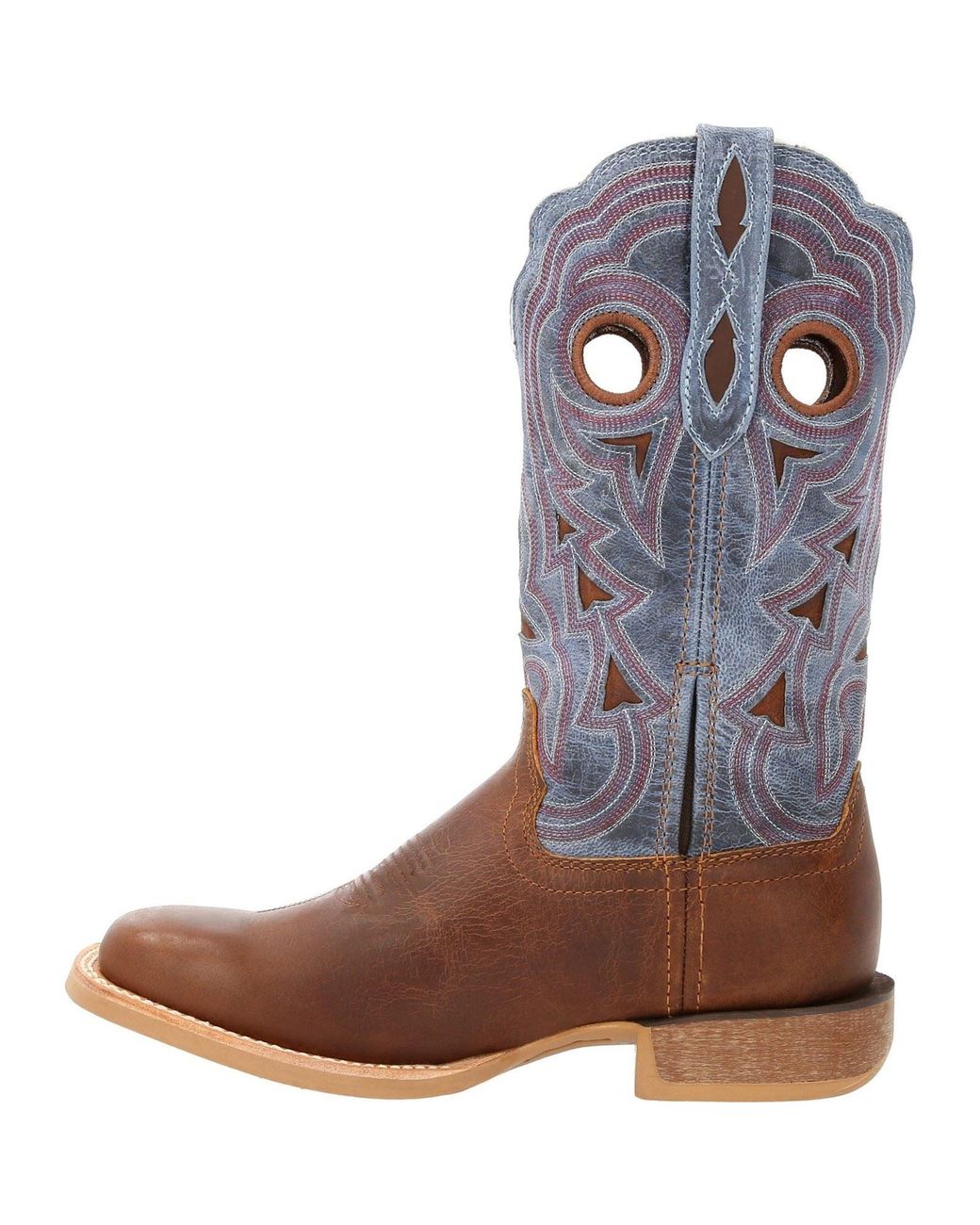 Durango Brown Lady Rebel Pro Leather Golden/Periwinkle Boots