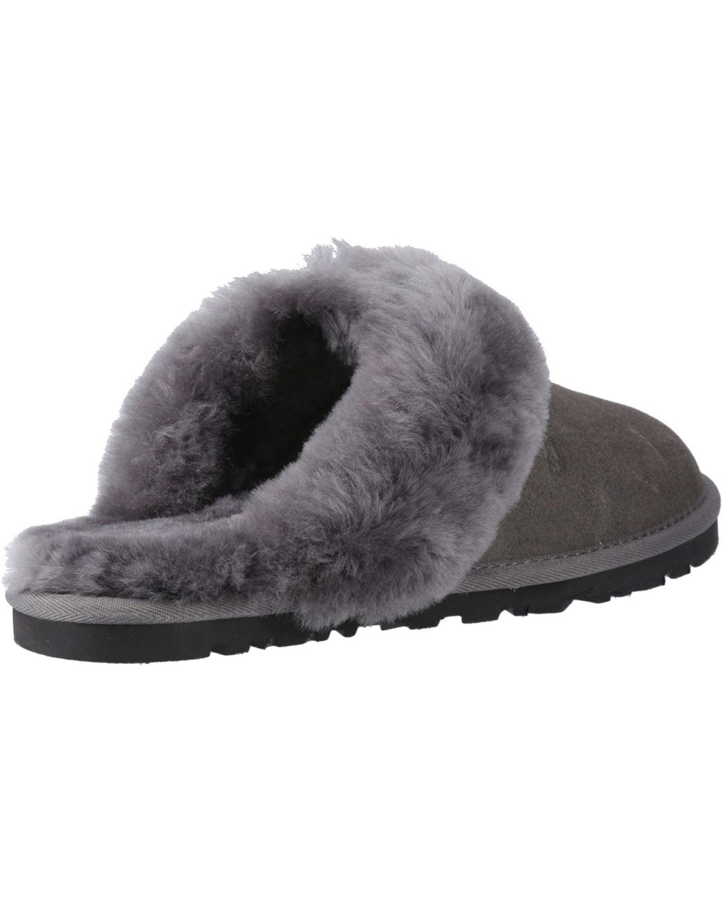 Hush Puppies Gray Samantha Suede Slippers