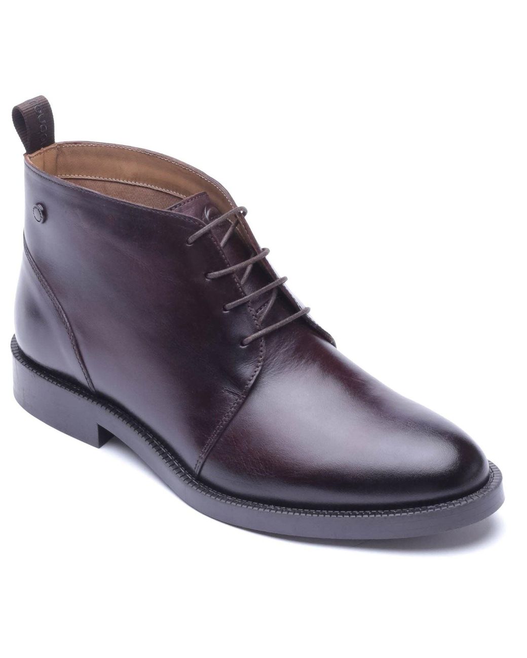 Base London Purple Marco Leather Washed Ankle Boots for men
