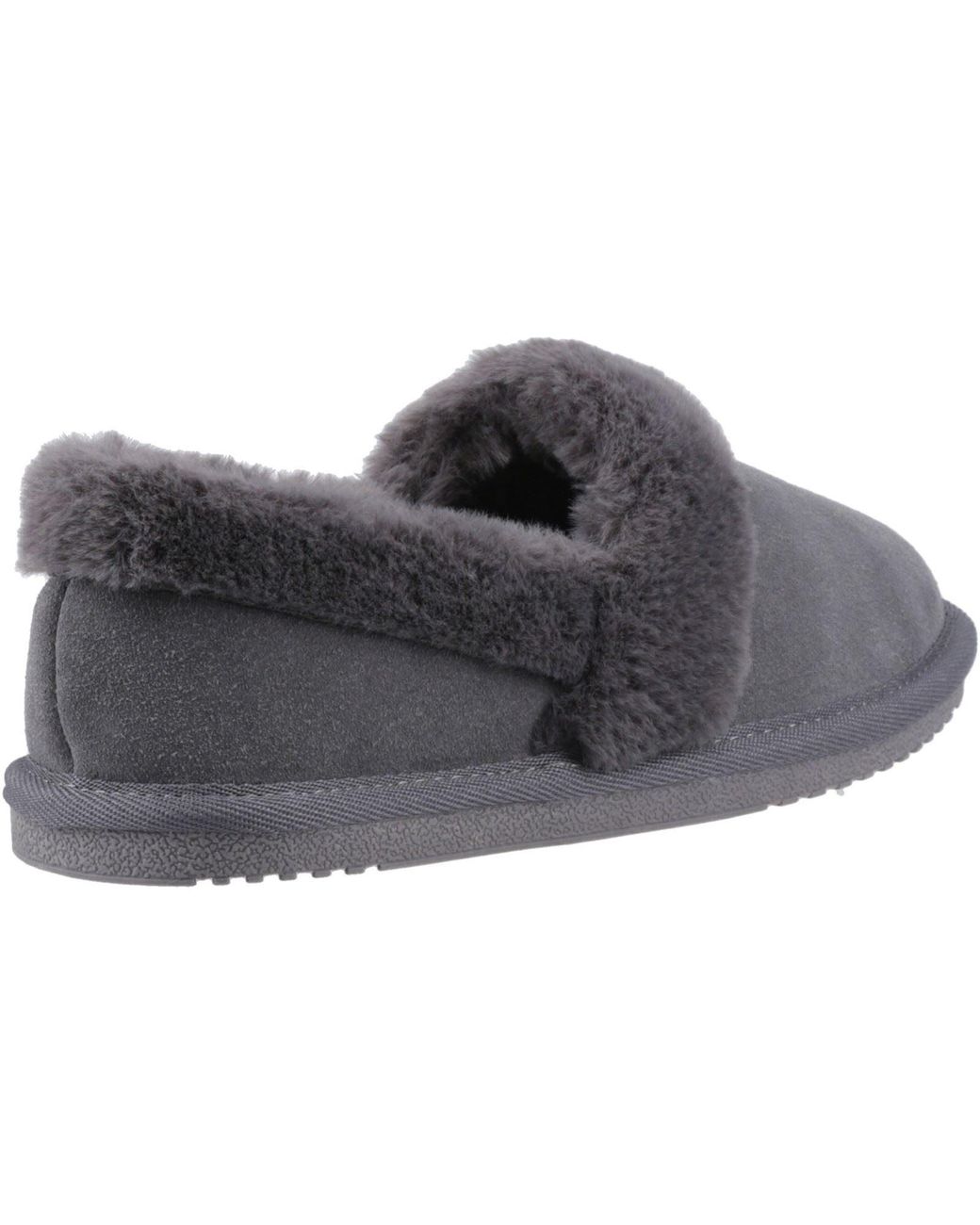 Hush Puppies Gray Ariel Suede Slippers