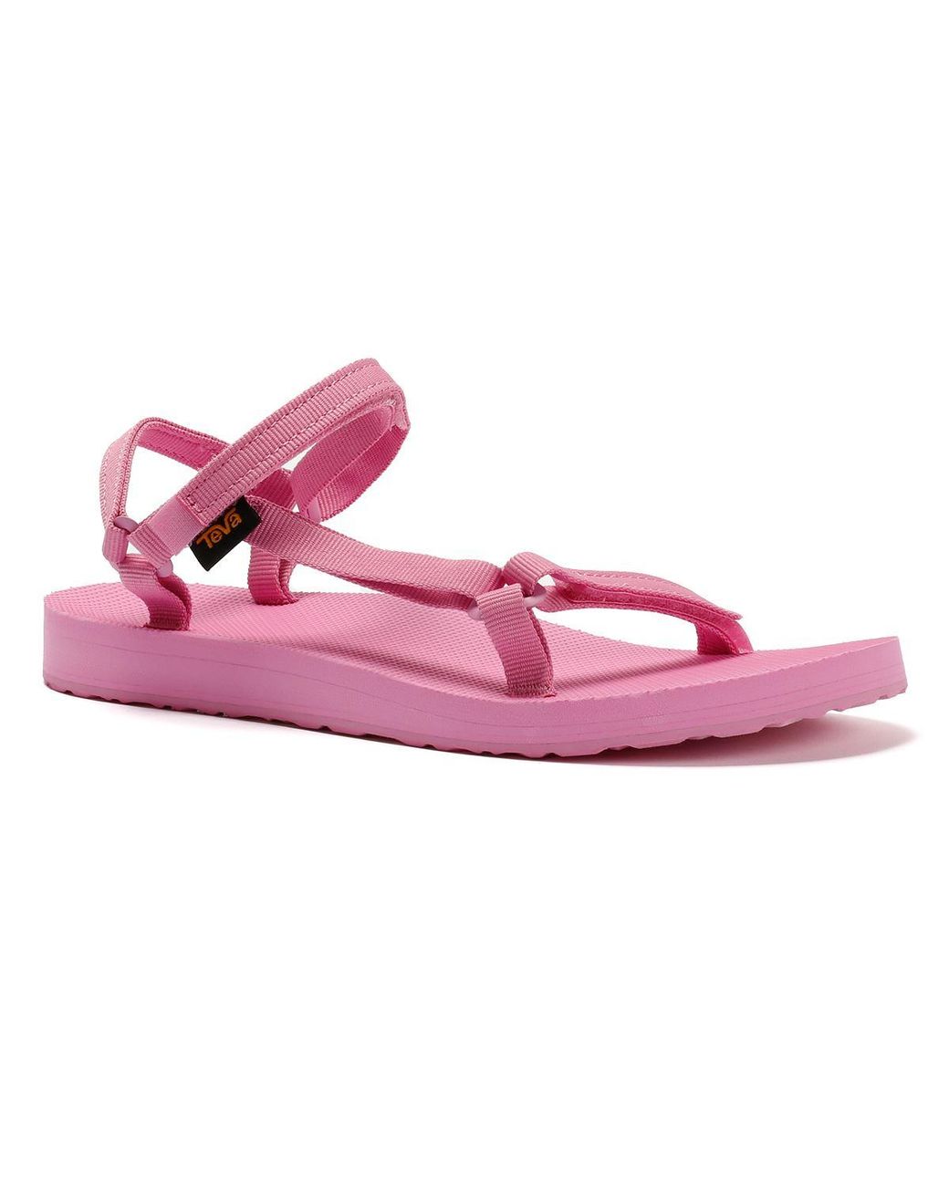 Teva Black Original Universal Slim Fuchsia Sandals