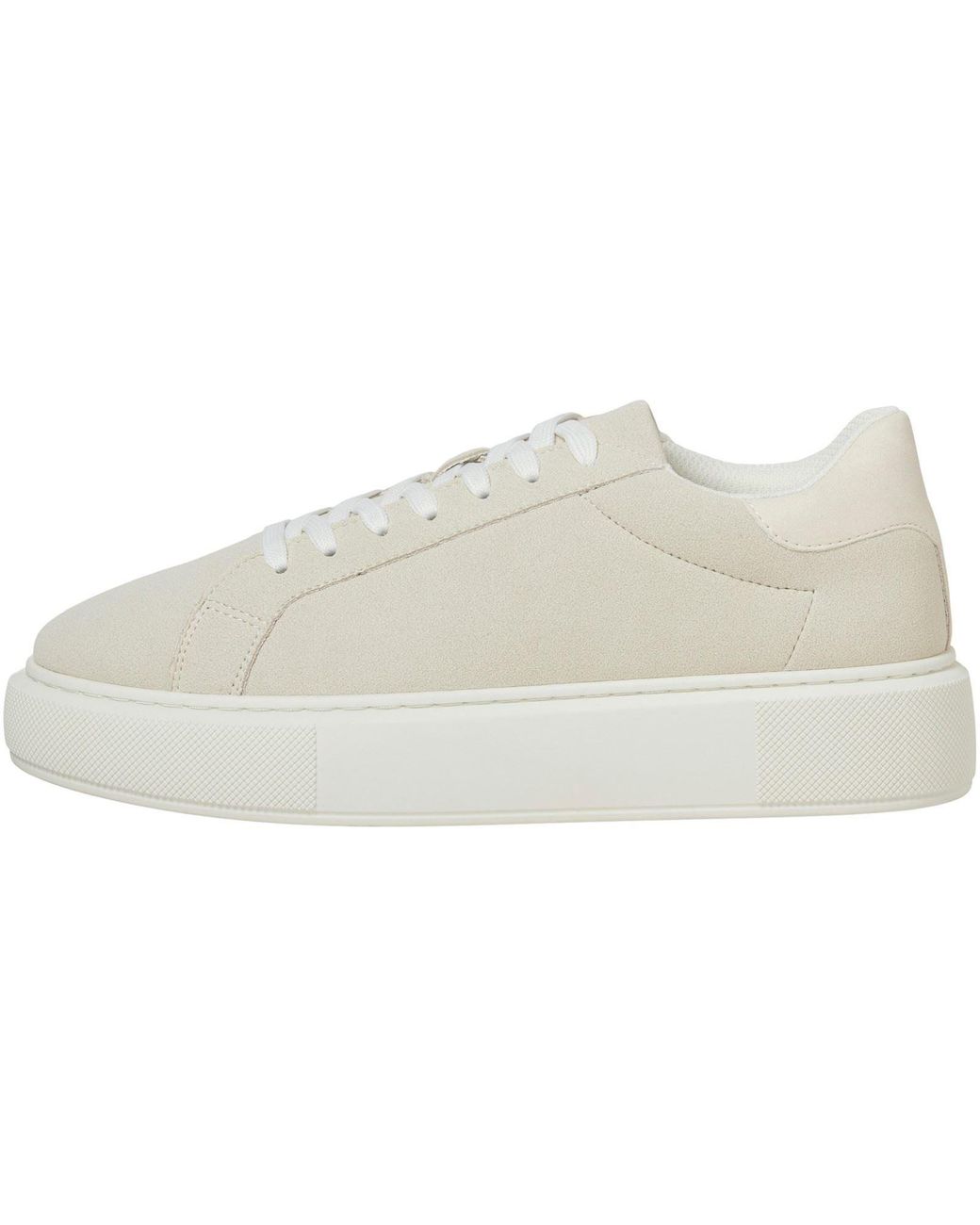 Jack & Jones White Aspire Cupsole Polyurethane Moonbeam Trainers for men