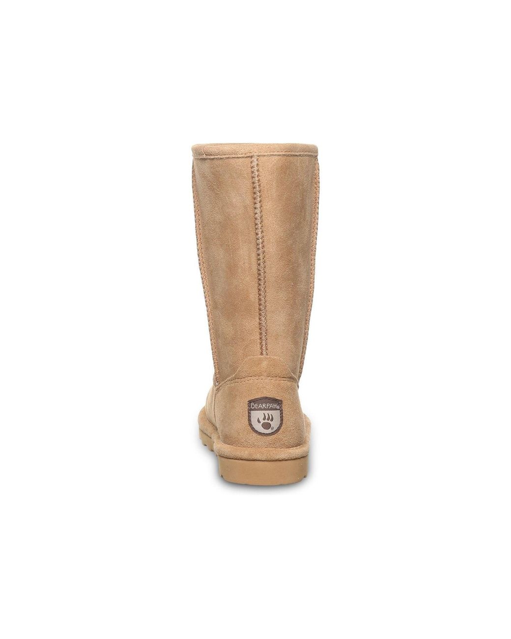 BEARPAW Natural Elle Tall Suede Girl's Coffee Winter Knee High Boots