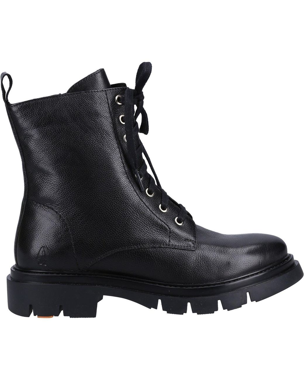 Hush Puppies Black Rhea Leather Boots