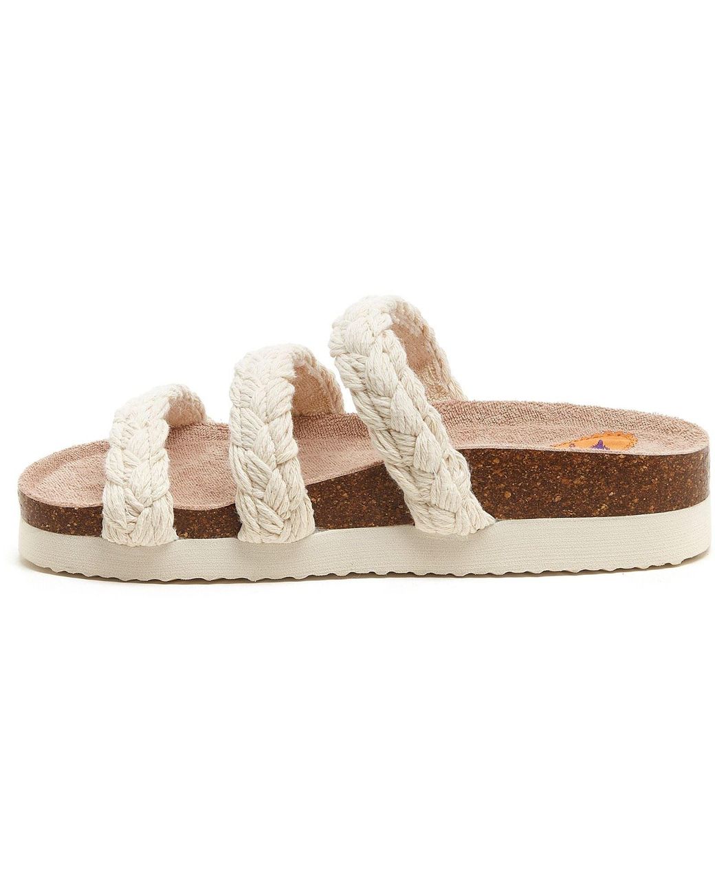 Rocket Dog Metallic Ashley String Braid Cotton Natural Sandals